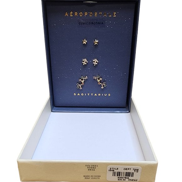 Aeropostale Sagittarius Earrings - NEW - Picture 1 of 3